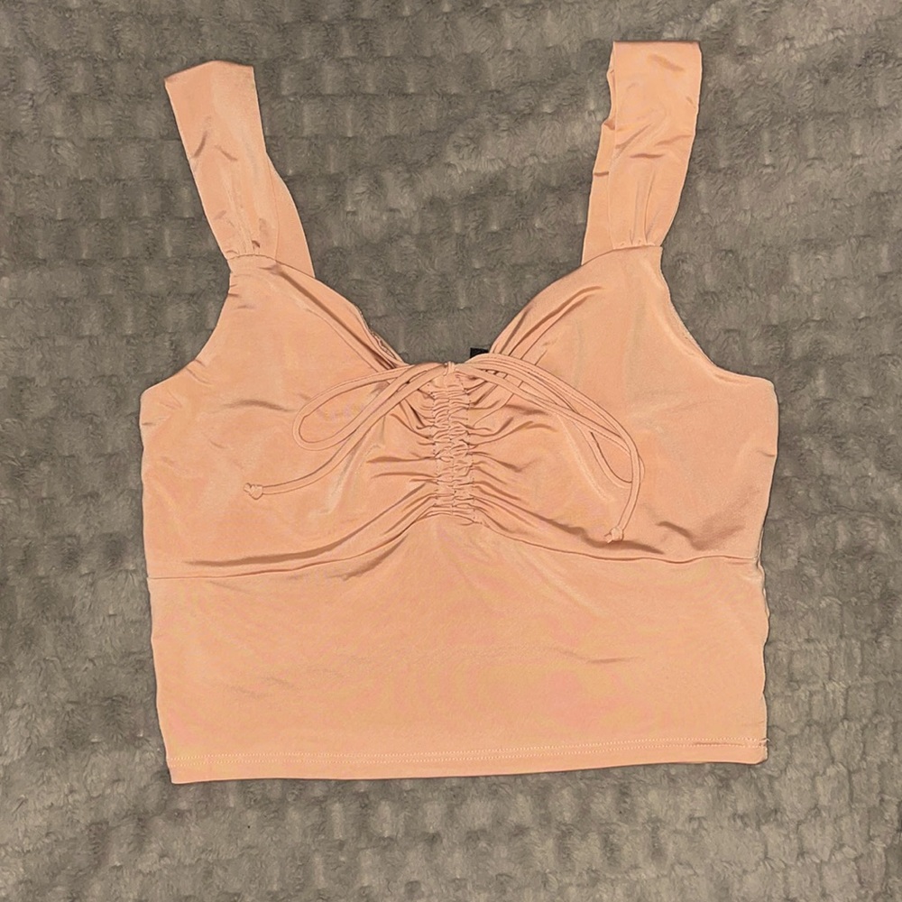 Peach tan tank top